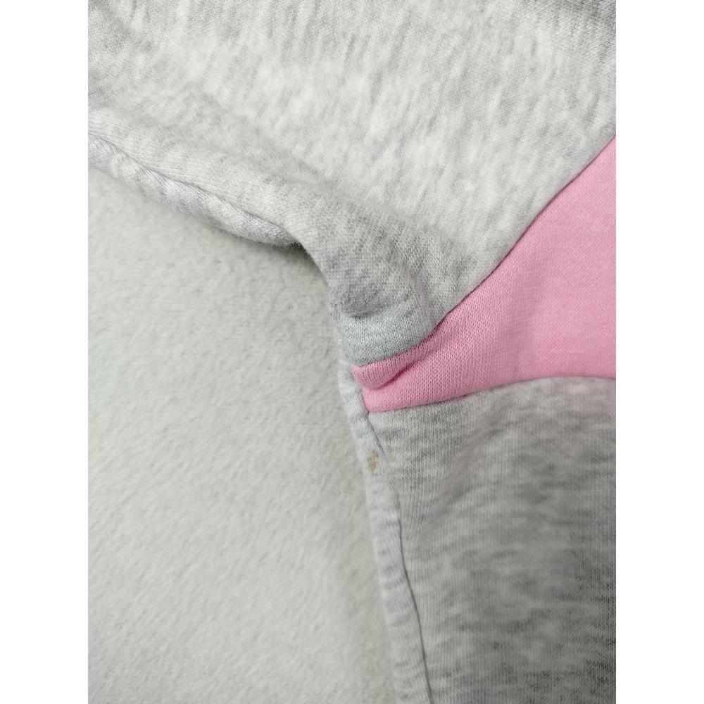 H&M Divided Sweatshirt Womens Large Gray Pink California 1991 1/4 Zip Cropped - Picture 6 of 10